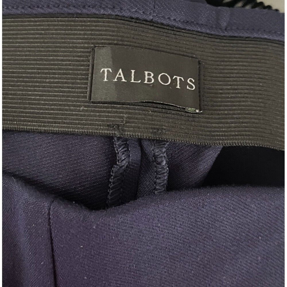 Talobts NWT Women's Montauk Blue‎ Ankle Pants High Waist Flare Leg 8P - Picture 5 of 8